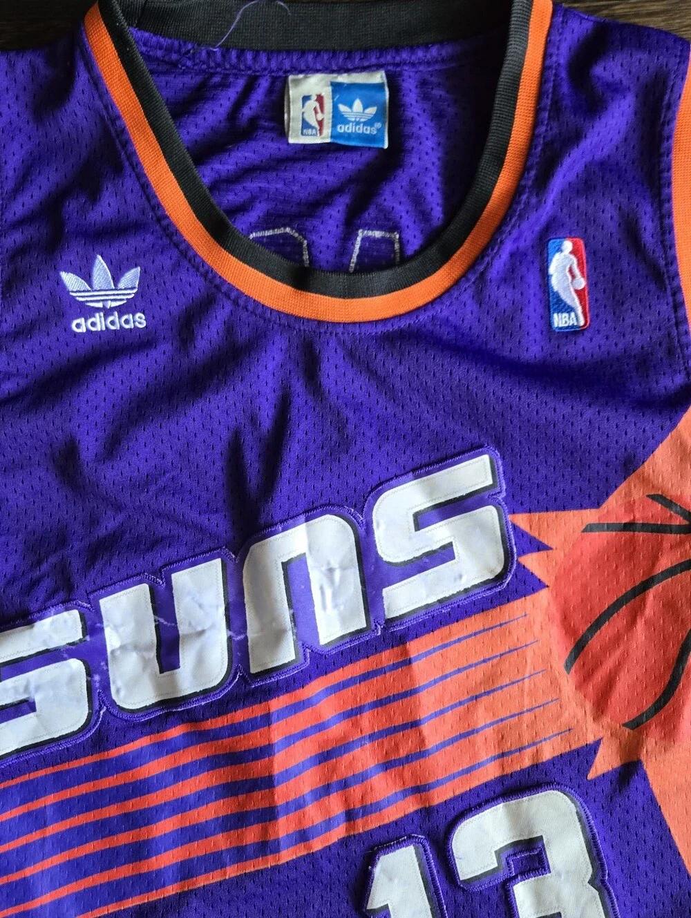 Adidas NBA Hardwood Classics Phoenix Suns 1996-97 Steve Nash #13 Jersey Size L